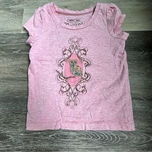 Cherokee Pink Owl Graphic Kids T-Shirt 18M